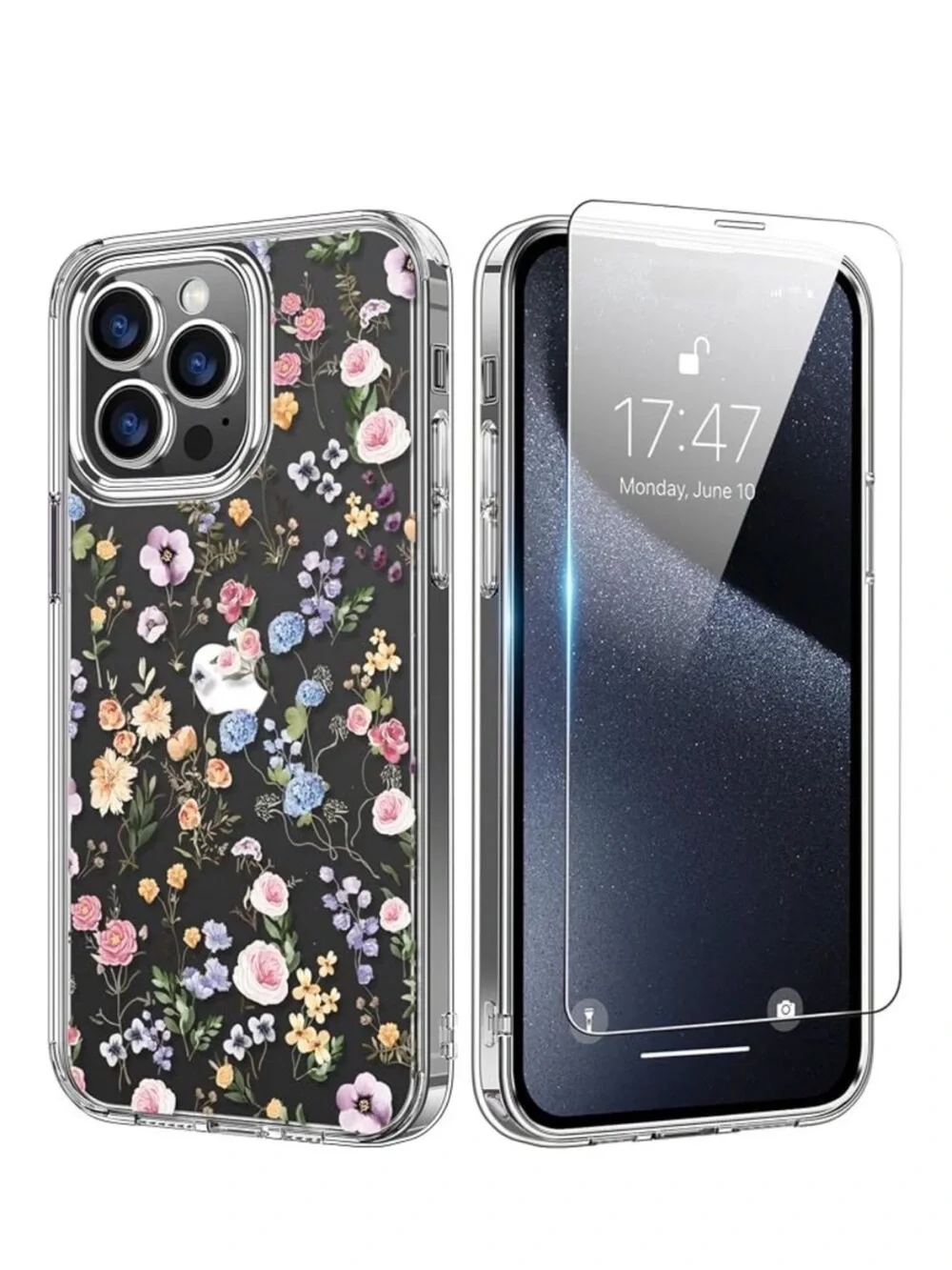 Iphone 16 Case with Screen Protector, Crystal Clear, 20J-197PH013